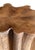 Sculptural Solid Teak Wood Table With Natural Grain & Bleached Finish For Sale - Image 9 of 14