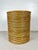 Vintage pencil reed rattan drum side table. Round column style with lidded top, making it useful for storage as well as a...