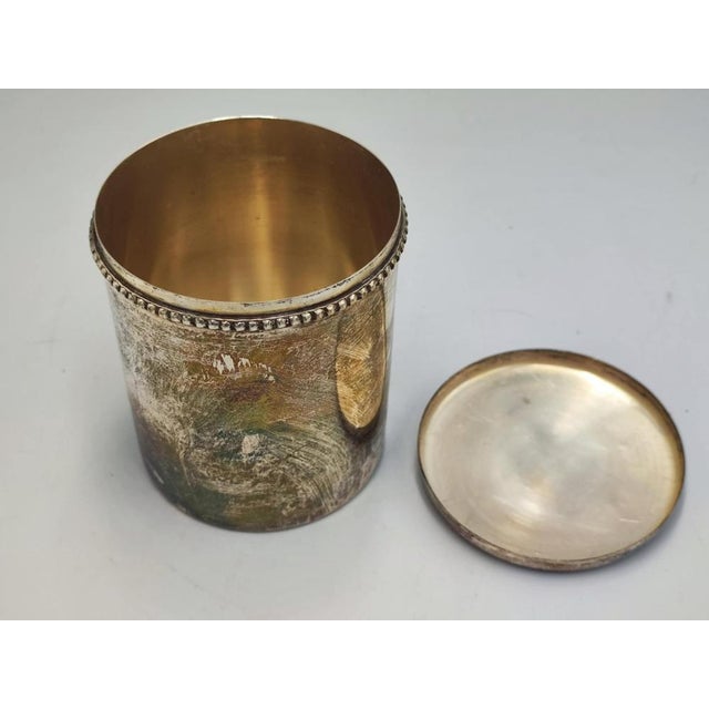 Art Nouveau Brass Plated Container, Heraldic, 1890s For Sale - Image 4 of 6