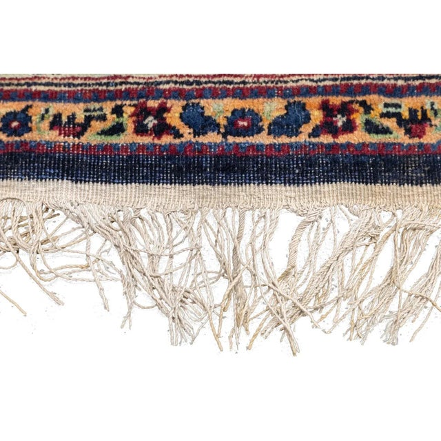 Red Antique Lavar Kerman Rug 8'11'' x 14'9'' For Sale - Image 8 of 12