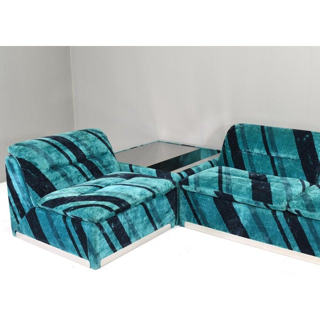 Saporiti P10 Proposals Modular Sofa by Giovanni Offredi, 1970s, Set of 4 For Sale - Image 12 of 18