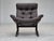 Wood Vintage Scandinavian Lounge Chair in Leather and Bentwood, 1970s For Sale - Image 7 of 18