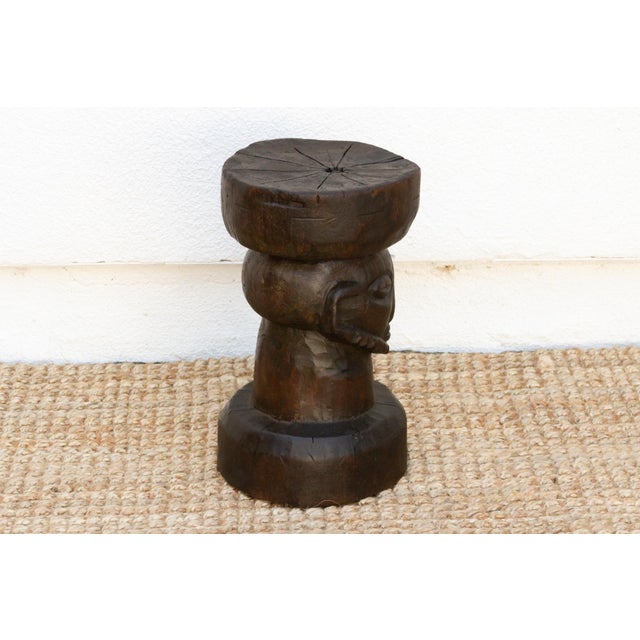 Antique African Carved Chief's Stool For Sale In Los Angeles - Image 6 of 10