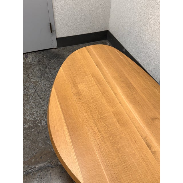 2020s Bespoke Asymmetrical Natural Oak Coffee Table For Sale - Image 5 of 12
