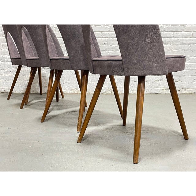 Mid Century Modern Sculptural Arch Back Dining Chairs, Set of 4, C. 1960's For Sale - Image 9 of 15