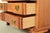 Brown Harden Furniture Georgian Solid Cherry Wood Three-Drawer Block Front Dresser or Chest of Drawers For Sale - Image 8 of 15