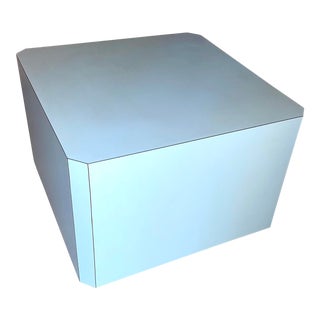 Postmodern Baby Blue Coffee Table For Sale