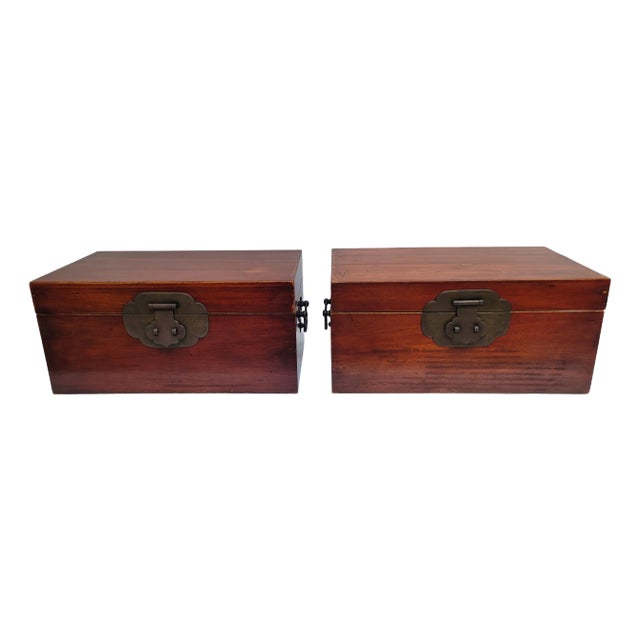 19th Century Pair of Camphor Boxes For Sale
