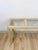 Mid 20th Century Vintage Console Table Lightwash Pencil Reed Glass Top Coastal Boho MCM For Sale - Image 5 of 10