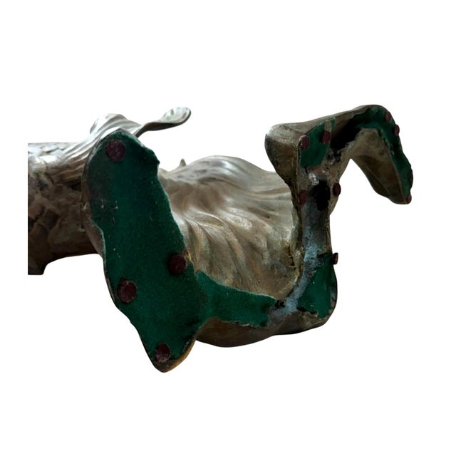 Metal Vintage Bronze Fantail Goldfish Sculpture For Sale - Image 7 of 7