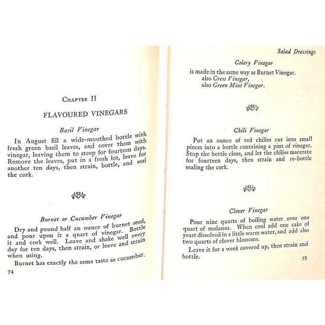 "Green Salads and Fruit Salads: Including Salad Dressings and Recipes for Salad Vinegars" Leyel, Mrs. c.f. For Sale - Image 9 of 9