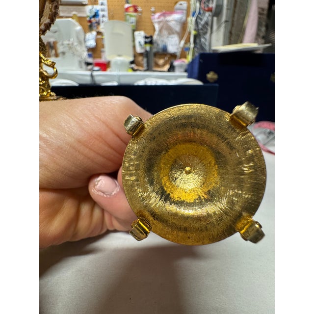 Gold Rare Fabergé Imperial Danish Jubilee Egg Reproduction With Original Box & Papers For Sale - Image 8 of 14