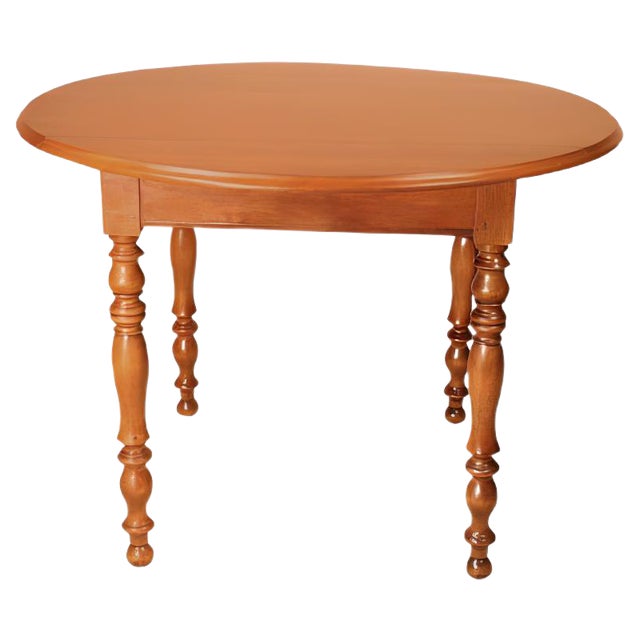 Antique Oval Walnut Dining Table For Sale