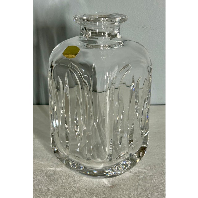 Traditional Vintage Cut Crystal Portuguese Decanter With Stopper For Sale - Image 3 of 13