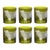 ARTEL Barnyard Collection Cow Double Old Fashioned Glasses in Olive, Set of 6 For Sale
