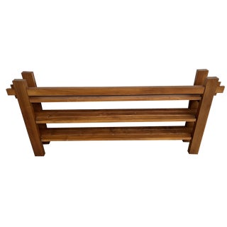 Modern Wall Shelf in Elm, 1970s For Sale