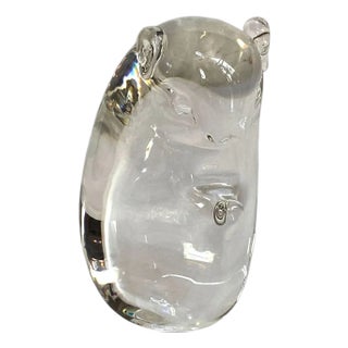 Vintage American Katherine De Sousa for Steuben Glass Chipmunk Figurine For Sale
