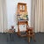 Mid-Century Modern 1940s Large Industrial Adjustable Oak Artist Easel by e.h. & a.c. Friedrichs Co. For Sale - Image 3 of 13