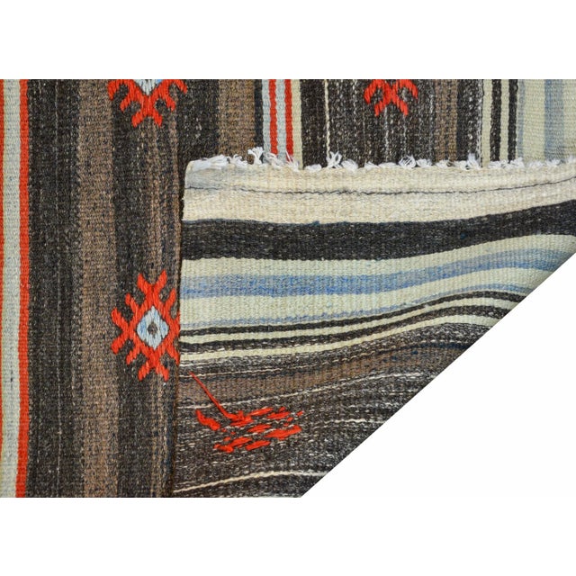 Black Vintage Turkish Konya Kilimanjaros Runner For Sale - Image 8 of 9