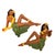 Original pair of Hawaiian Art Pottery Nude Hawaiian Hula girl wall sculptures by Fond Memories in Kailua-Kona, Hawaii....