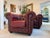 Chesterfield Leather Sofa and Chairs, Set of 3 For Sale - Image 4 of 18