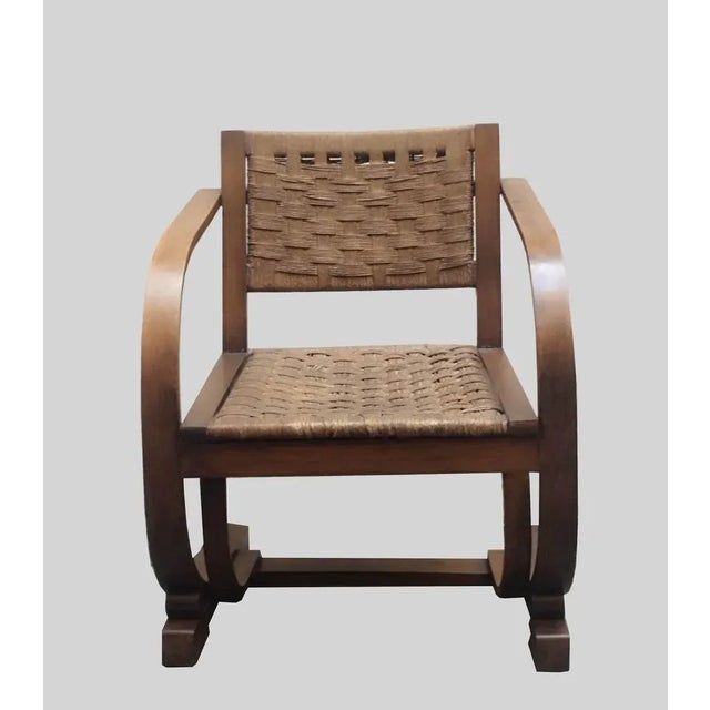 Wooden Armchair from Bas Van Pelt, 1955 For Sale - Image 3 of 11