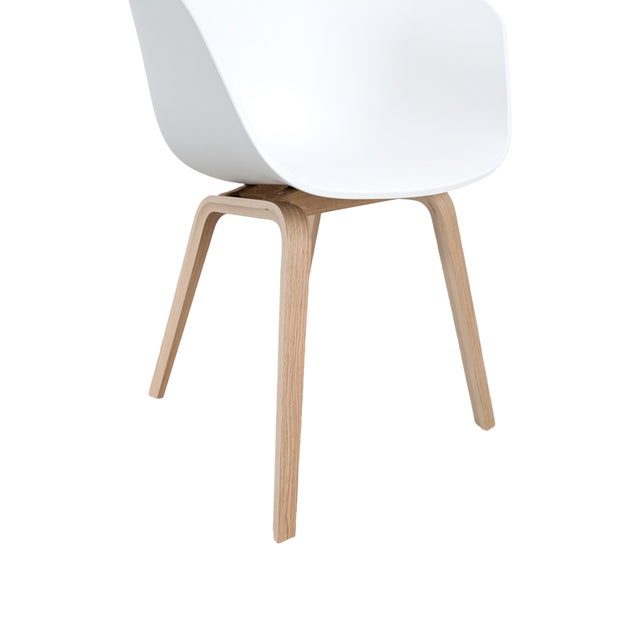 White Aac 22 Armchairs in White from Hay, Set of 4 For Sale - Image 8 of 10