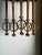 Brutalist Wrought Iron Spanish Wall Sconce in Gilt Tole For Sale In Saint Louis - Image 6 of 11