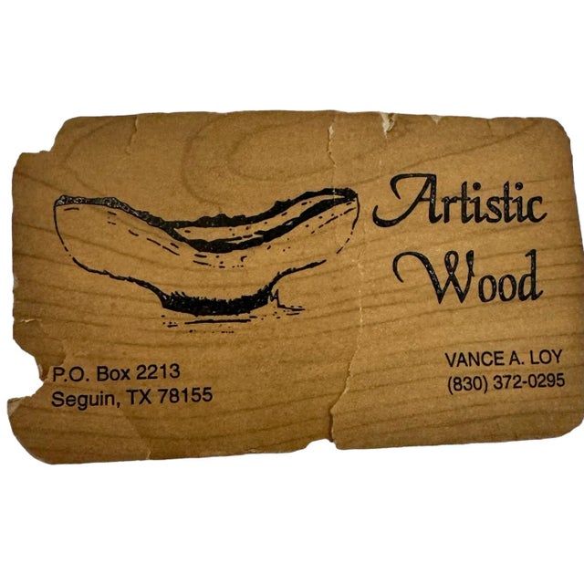 Natural Edge Collard Wood Turning Bowl For Sale - Image 9 of 9