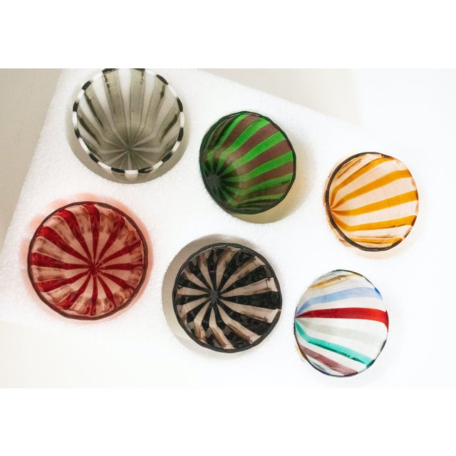 Italian Murano Glassware by Mariana Iskra for Ribes Studio, 2004, Set of 6 For Sale - Image 6 of 9