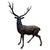 Bronze Twelve-Point Stag Garden Sculpture For Sale - Image 9 of 18