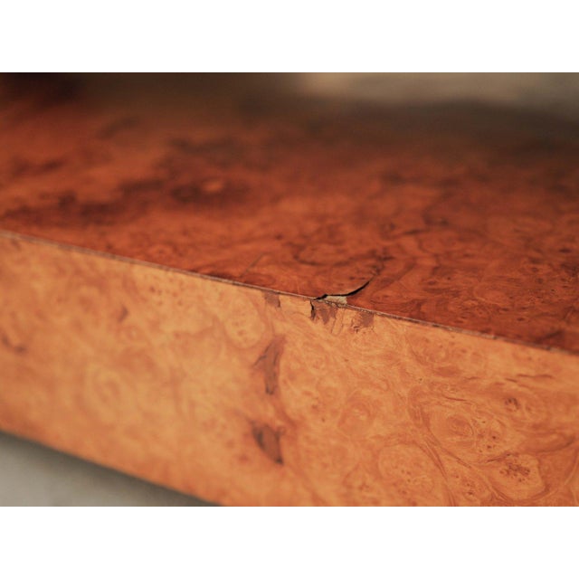 Large Burl Elm Veneer Coffee Table, 1970 For Sale - Image 14 of 18