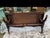 Chestnut Regal Regency Weiman Gold Embossed Leather Top Coffee Table For Sale - Image 8 of 12