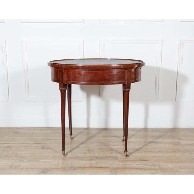 19th Century Louis XVI–Style Multifunction Oval Mahogany Table with Triple Tops For Sale - Image 13 of 13
