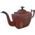 Antique Georgian Red Tole Peinte or Toleware Teapot with Chinoiserie Decoration For Sale - Image 11 of 11