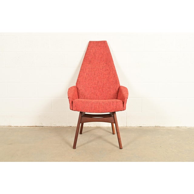 Adrian Pearsall for Craft Associates Mid-Century Modern High Back Lounge Chair, 1960s For Sale - Image 11 of 11