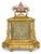 A Sevres Style Gilt Bronze & Pink Porcelain Mantel Clock, France, Circa 1880 For Sale - Image 10 of 15