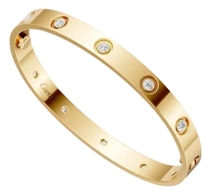Cartier, Love Diamond Classic Model Bangle Bracelet