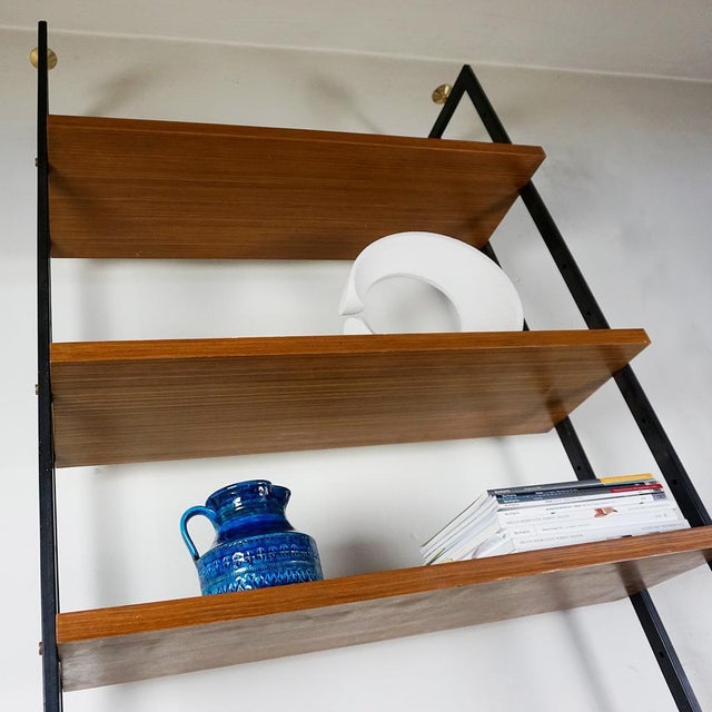 Mid-Century Italian Modular Freestanding Floor to Ceiling Book Case, 1950s For Sale - Image 15 of 16