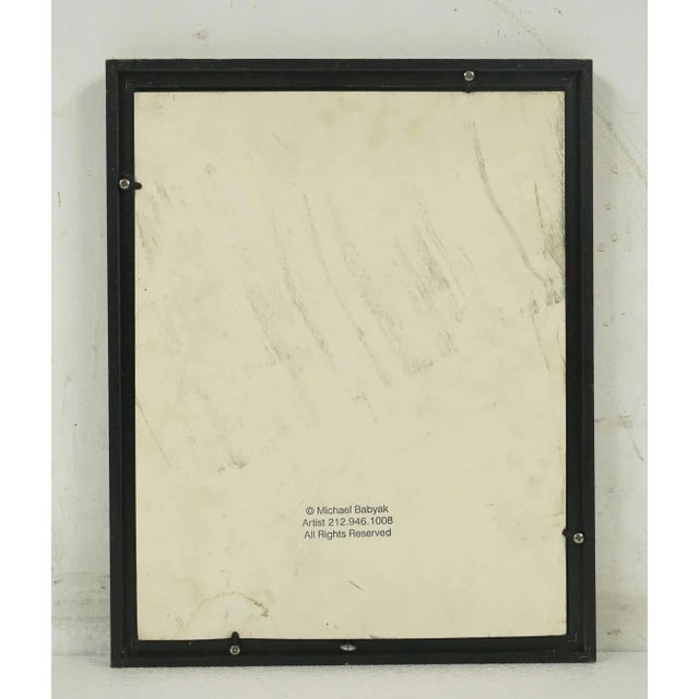 1990s 1990s Framed Charcoal Coffee Cup Drawing by Michael Babyak For Sale - Image 5 of 6