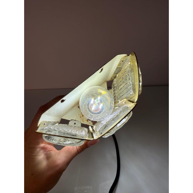 Gold Gold Glass Wall Lamp from Vitrika, Denmark For Sale - Image 8 of 11