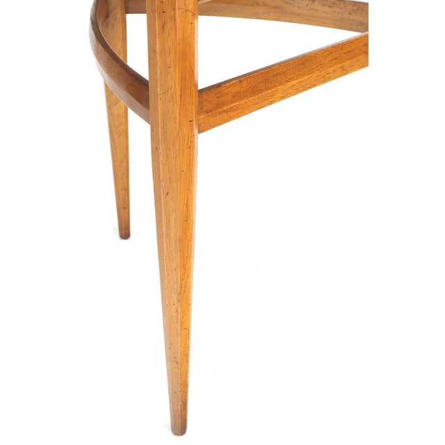 Set of Mid-Century Modern Three Rounded Triangle Shape Nesting Stacking Tables For Sale - Image 11 of 14