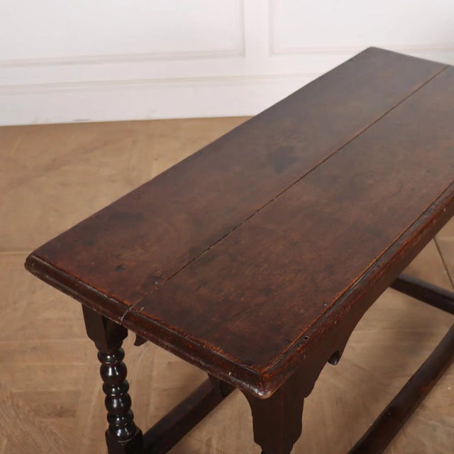 Brown 18th Century Oak Lamp Table For Sale - Image 8 of 9