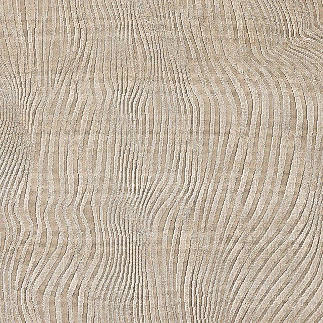 Sample - Schumacher Gunta Cut Velvet Fabric in Mushroom For Sale