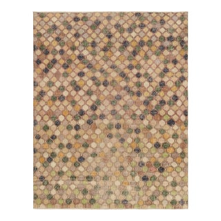 Vintage Turkish Rug, Mosaic-Inspired Multicolor Geometric Design - Rug & Kilim For Sale