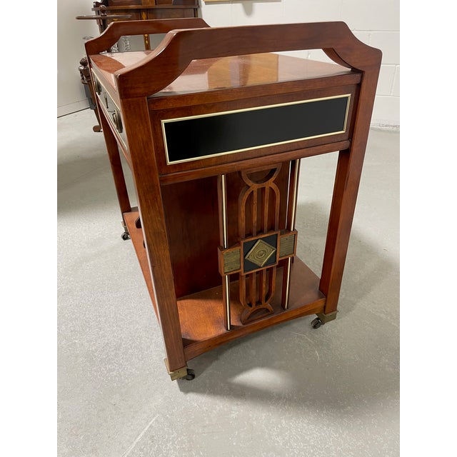 John Widdicomb Late 20th Century Table for Vinyl Lp Album Storage For Sale - Image 4 of 13
