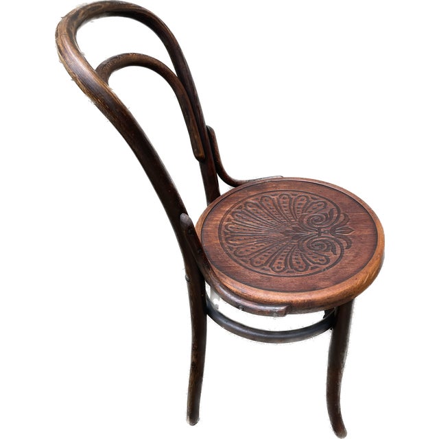 Early 20th Century Early 20th Century Mazowia Bentwood Bistro Chair For Sale - Image 5 of 13
