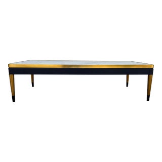 Jonathan Charles Modern Carrara Fusion Coffee Table For Sale