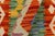 Textile Tribal Turkish Kilim Rust Gray Hand-Woven Wool Rug For Sale - Image 7 of 9