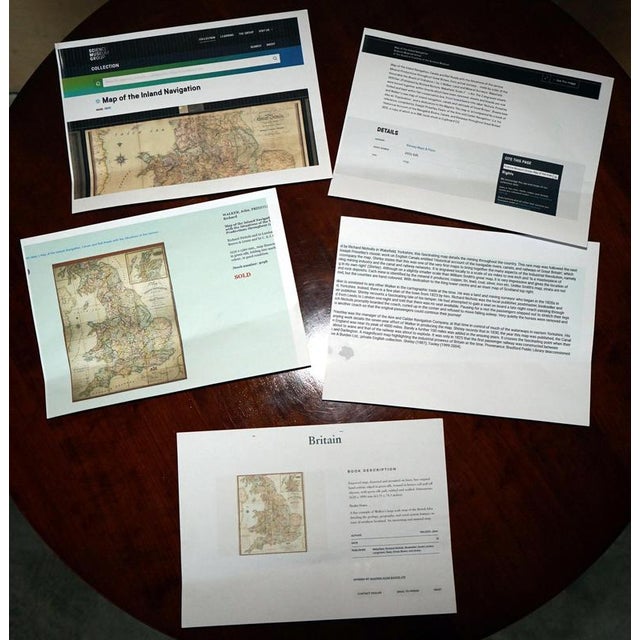 Large Inland Navigation Map of Canals and Railroads, 1830 For Sale - Image 15 of 18